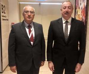 Başkan Arslan, Azerbaycan Cumhurbaşkanı Aliyev ile bir araya geldi