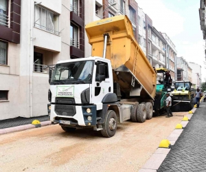 Tepebaşı’nda üstyapı çalışmaları sürüyor