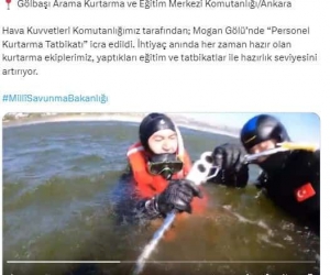 Ankara’da “Personel Kurtarma Tatbikatı” nefesleri kesti