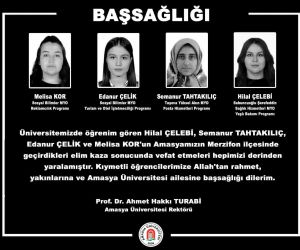 Amasya Üniversitesi otobüs kazasında 4 öğrencisini kaybetti