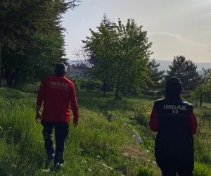 İNDAK ekipleri kayıp adamı her yerde arıyor