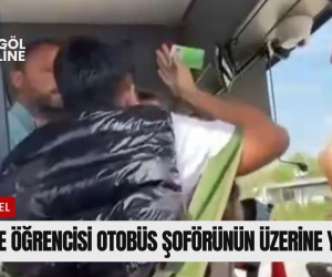 Lise öğrencisi tartıştığı otobüs şoförünün üzerine yürüdü