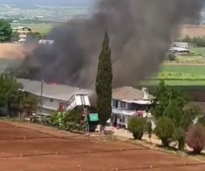 Yenişehir’de hayvan çiftliğinde büyük yangın