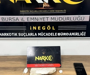 İnegöl'de aracını uyuşturucu yuvasına çevirmiş!