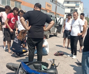 İnegöl'de gören yardıma koştu