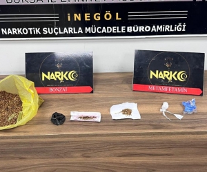 İnegöl'de işyerine uyuşturucu baskını!