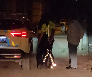 İnegöl'de samanları ateşe veren adamı polis yakaladı!