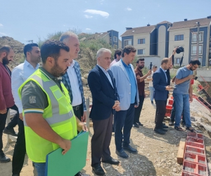 Alper Taban, yeni yurt inşaatını yerinde inceledi