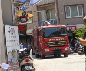 İnegöl'de dönerciden yükselen alevler paniğe yol açtı!