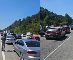 Mezitlerde trafik akışı felç oldu!