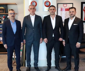 TFF başkanı ile İnegölspor yönetimi bir araya geldi