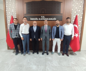 Yeniden Refah Partisi İnegöl'den Kaymakam Arslan'a ziyaret