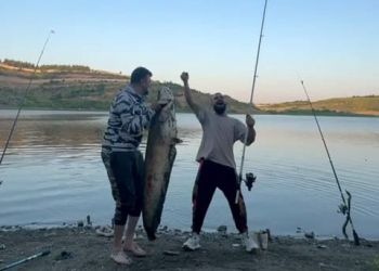 Bursa’da 165 santimetrelik balık tutan iki arkadaşa para cezası