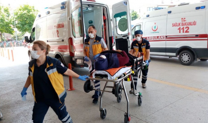 apartman bosluguna dusen kadin agir