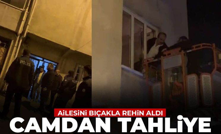 Bursa'da Aile Dramı: Genç Bıçakla Ailesini Rehin Alıp Camdan Tahliye Ettirdi!