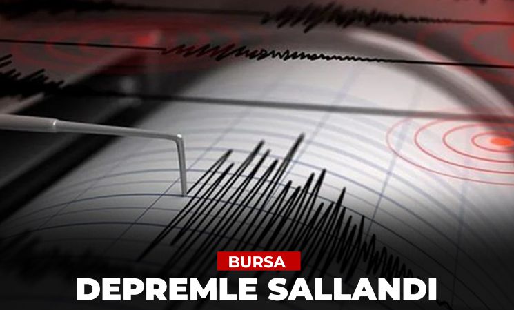Bursa'da Öğle Saatlerinde 2.8 Büyüklüğünde Deprem!