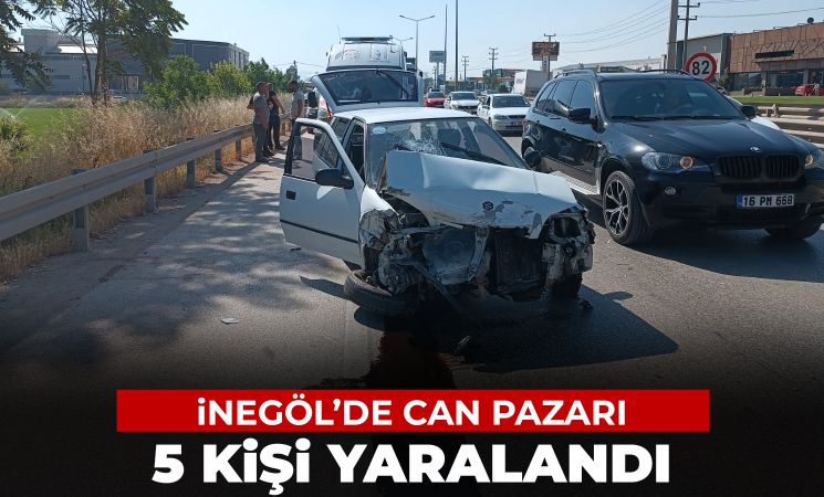 Bursa-Ankara Karayolunda Kaza: 5 Yaralı