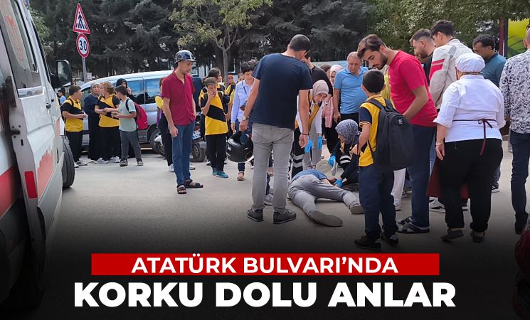 Atatürk Bulvarı’nda korku dolu anlar