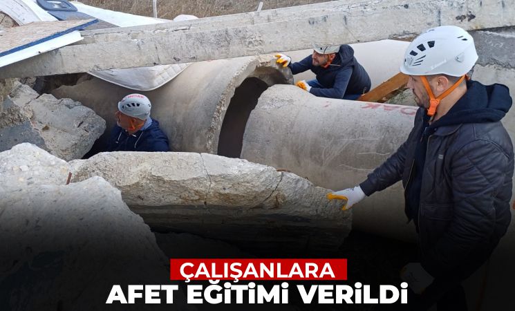 İNDAK İş Birliğiyle Çalışanlara Afet Eğitimi Verildi