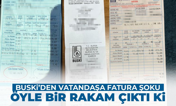 BUSKİ'den vatandaşa fatura şoku! Öyle bir rakam çıktı ki