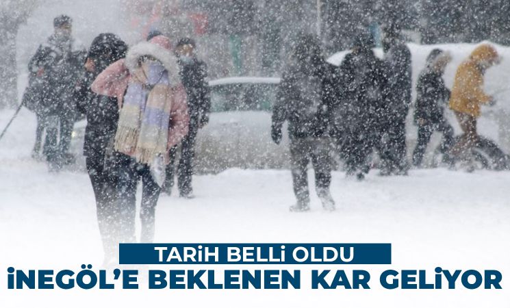 İnegöl için beklenen kar yağışı yolda! Tarih belli oldu