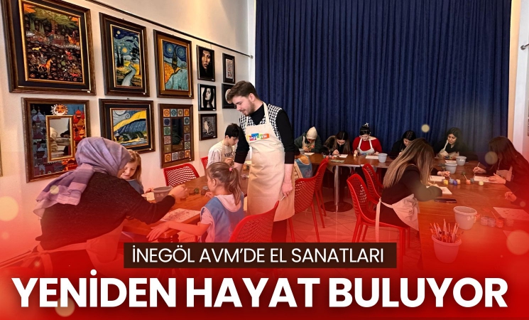 İnegöl AVM’de El Sanatları Yeniden Hayat Buluyor