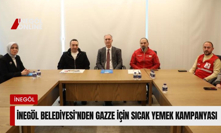 İnegöl Belediyesi'nden Gazze için sıcak yemek kampanyası