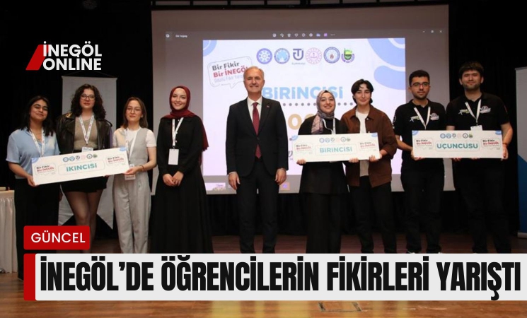 İnegöl'de öğrencilerin fikirleri yarıştı
