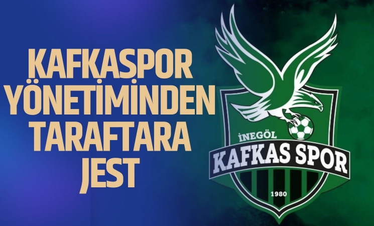 Kafkasspor yönetiminden taraftarlara bilet jesti