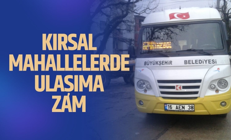 İnegöl'de kırsal mahallelerde yolcu taşımacılığına zam geldi