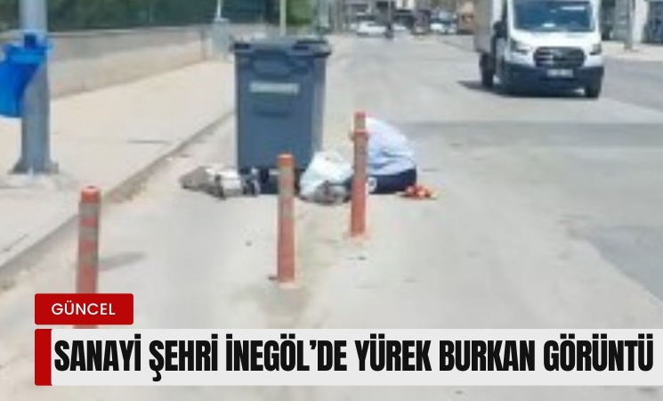 Sanayi şehri İnegöl'de yürek burkan görüntü!