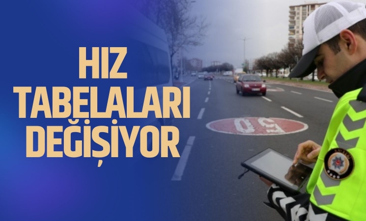 Trafik Hız Levhaları Yeniden Düzenleniyor