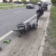 Polisten kaçan motosikletli kazaya karıştı, yaralanan sürücü ehliyetsiz çıktı