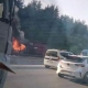 Hayvan yüklü kamyon alevlere teslim oldu