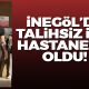 İnegöl'de malzeme indiren işçi elini forklifte sıkıştırdı