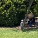 İnegöl Şehir Parkı'nda kimseye aldırış etmeden dakikalarca!!!