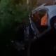 Kontrolden çıkan otomobil bahçeye uçtu : 1 yaralı
