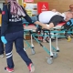 Motosiklet sürücüsü kazada yaralandı