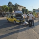 Altay Caddesi'nde Taksi ve Motosiklet Çarpıştı