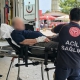İnegöl'de korkutan kaza! Elini makineye kaptırdı!