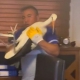 İnegöl'de yaralı leyleğe şefkat eli