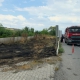 İnegöl’de yol kenarında otlar alev aldı
